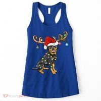 Rottweiler Xmas Santa's Reindeer Rottweiler Christmas Meaningful Gift Women's Tank Top thumb 0