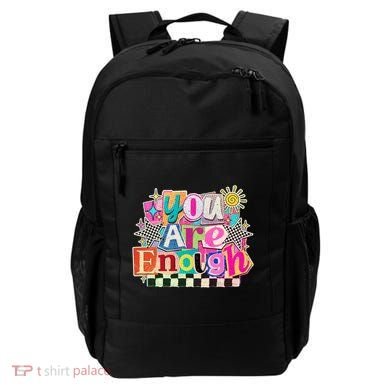 Retro You Are Enough Collage Backpack
