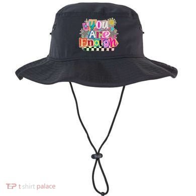 Retro You Are Enough Collage Bucket Hat