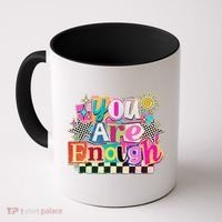 Retro You Are Enough Collage Coffee Mug thumb 0
