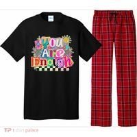 Retro You Are Enough Collage Pajama Set thumb 0