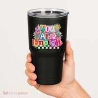 Retro You Are Enough Collage Tumbler thumb 2