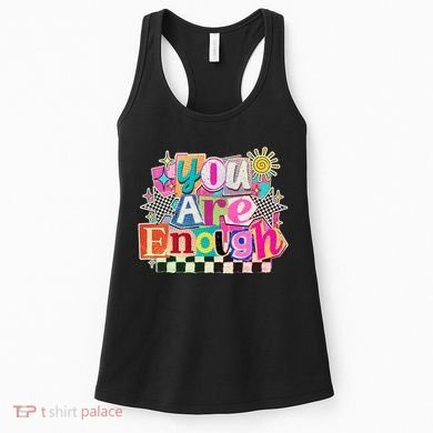 Retro You Are Enough Collage Women's Tank Top