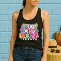Retro You Are Enough Collage Women's Tank Top thumb 2