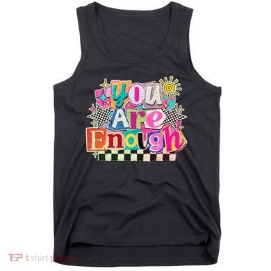 Retro You Are Enough Collage Tank Top