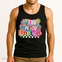 Retro You Are Enough Collage Tank Top thumb 3
