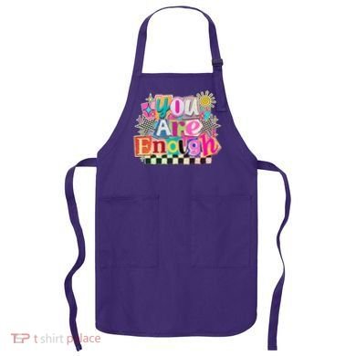 Retro You Are Enough Collage Apron