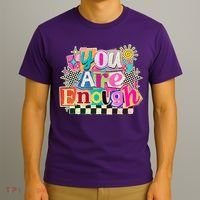 Retro You Are Enough Collage T-Shirt thumb 3