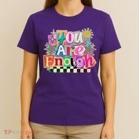 Retro You Are Enough Collage T-Shirt thumb 4