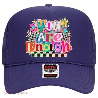 Retro You Are Enough Collage Hat