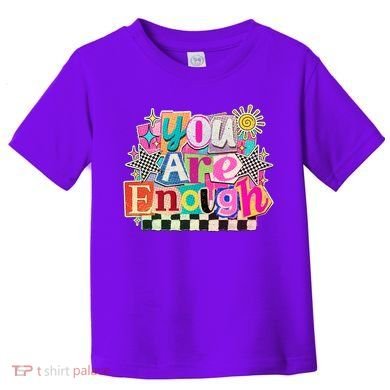 Retro You Are Enough Collage Toddler T-Shirt
