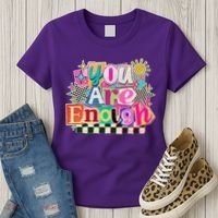Retro You Are Enough Collage Women's T-Shirt thumb 3