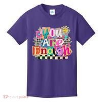 Retro You Are Enough Collage Kids T-Shirt thumb 0