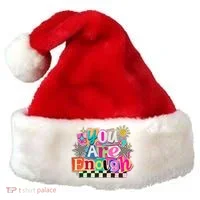 Retro You Are Enough Collage Santa Hat thumb 0