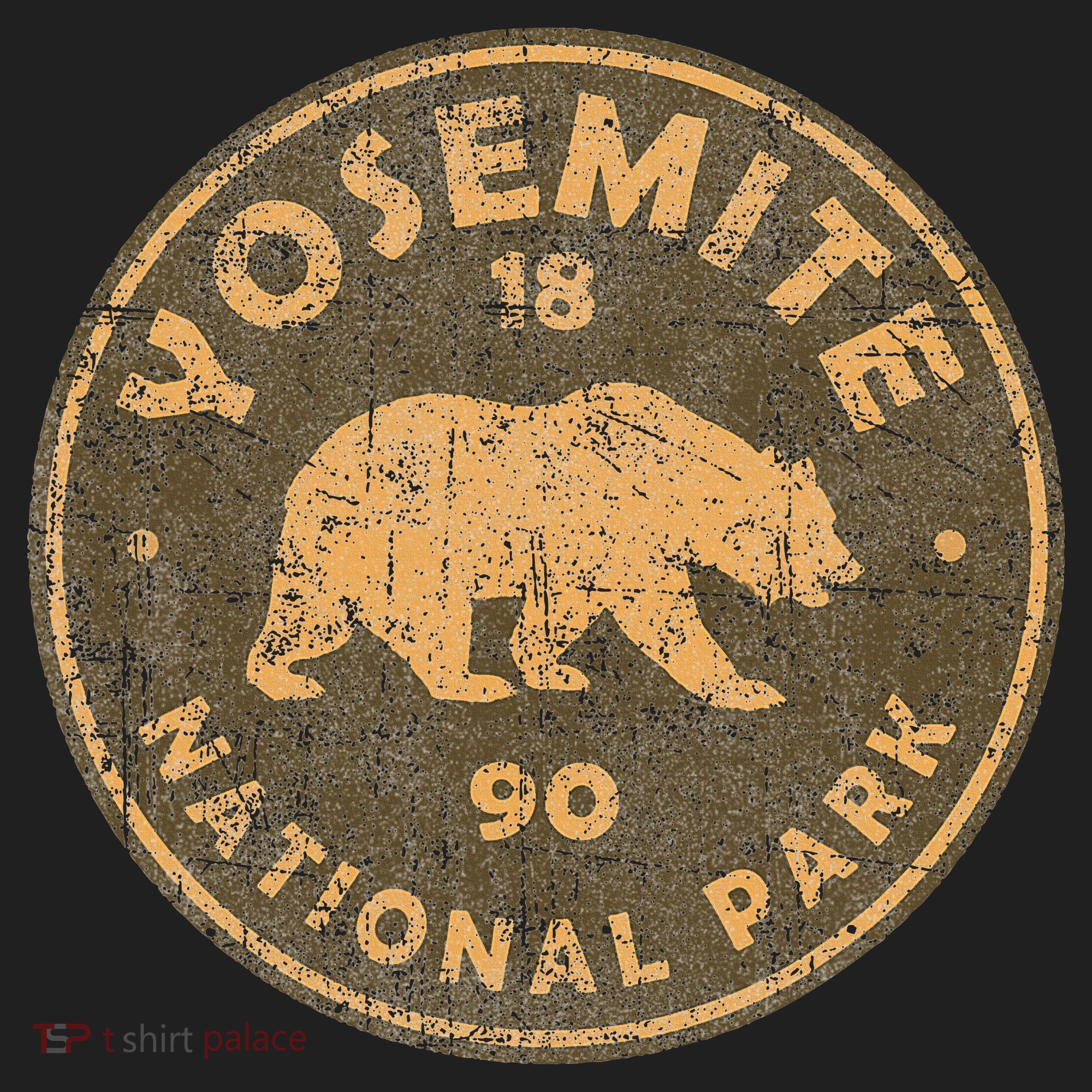 Retro Yosemite California Established 1890 National Park Women's Sweatshirt