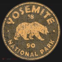 Retro Yosemite California Established 1890 National Park Hoodie thumb 2