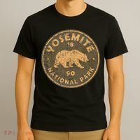 Retro Yosemite California Established 1890 National Park T-Shirt thumb 3