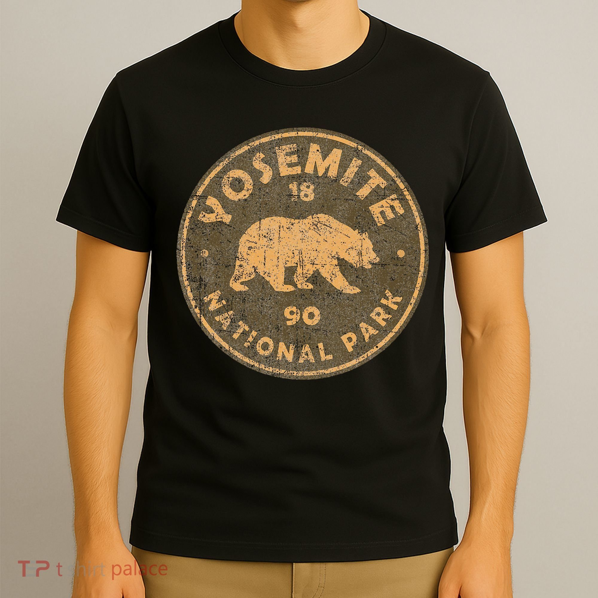 Retro Yosemite California Established 1890 National Park T-Shirt