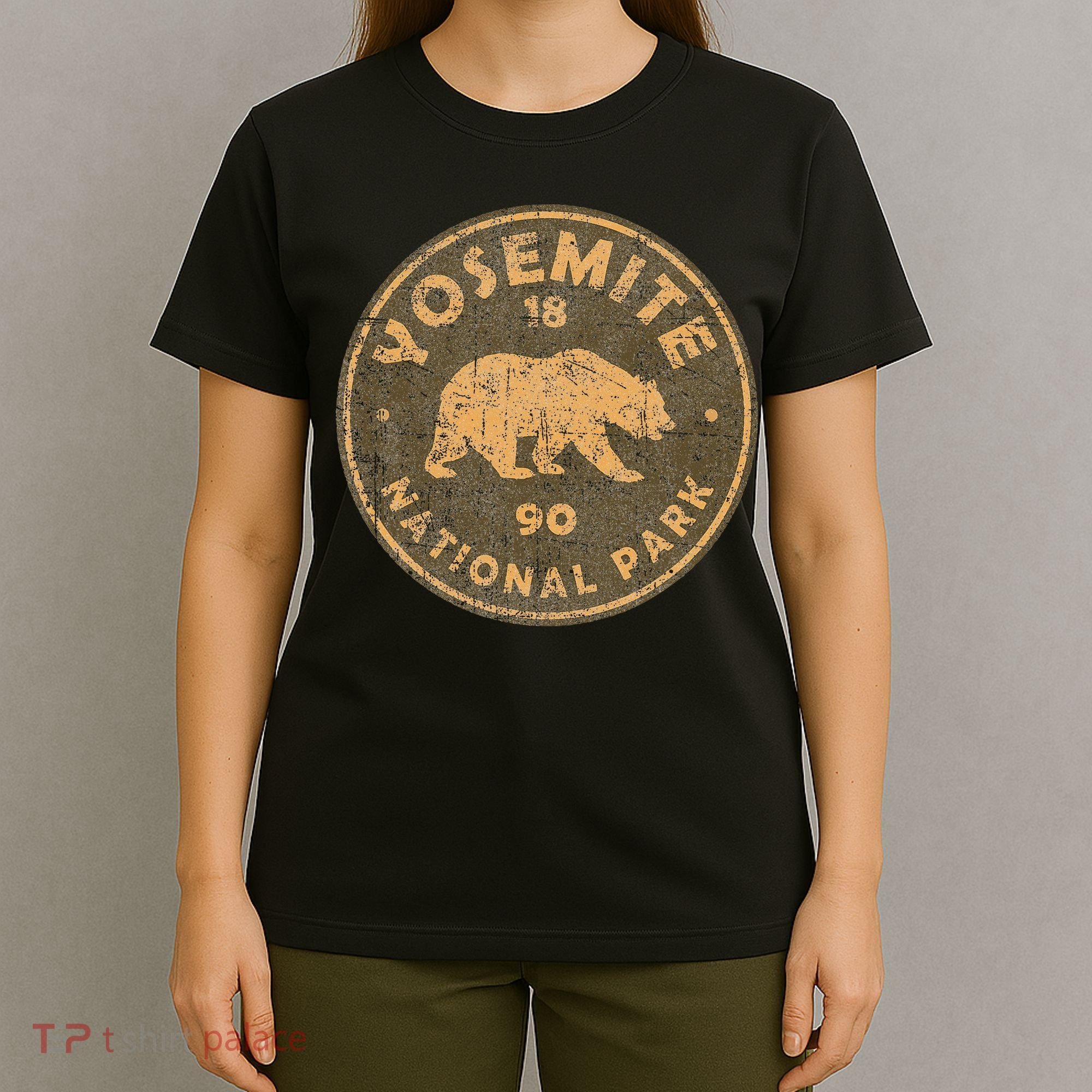 Retro Yosemite California Established 1890 National Park T-Shirt