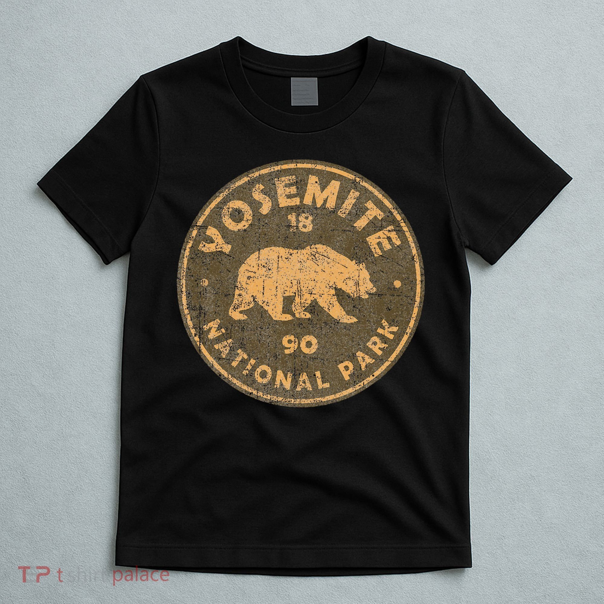 Retro Yosemite California Established 1890 National Park T-Shirt