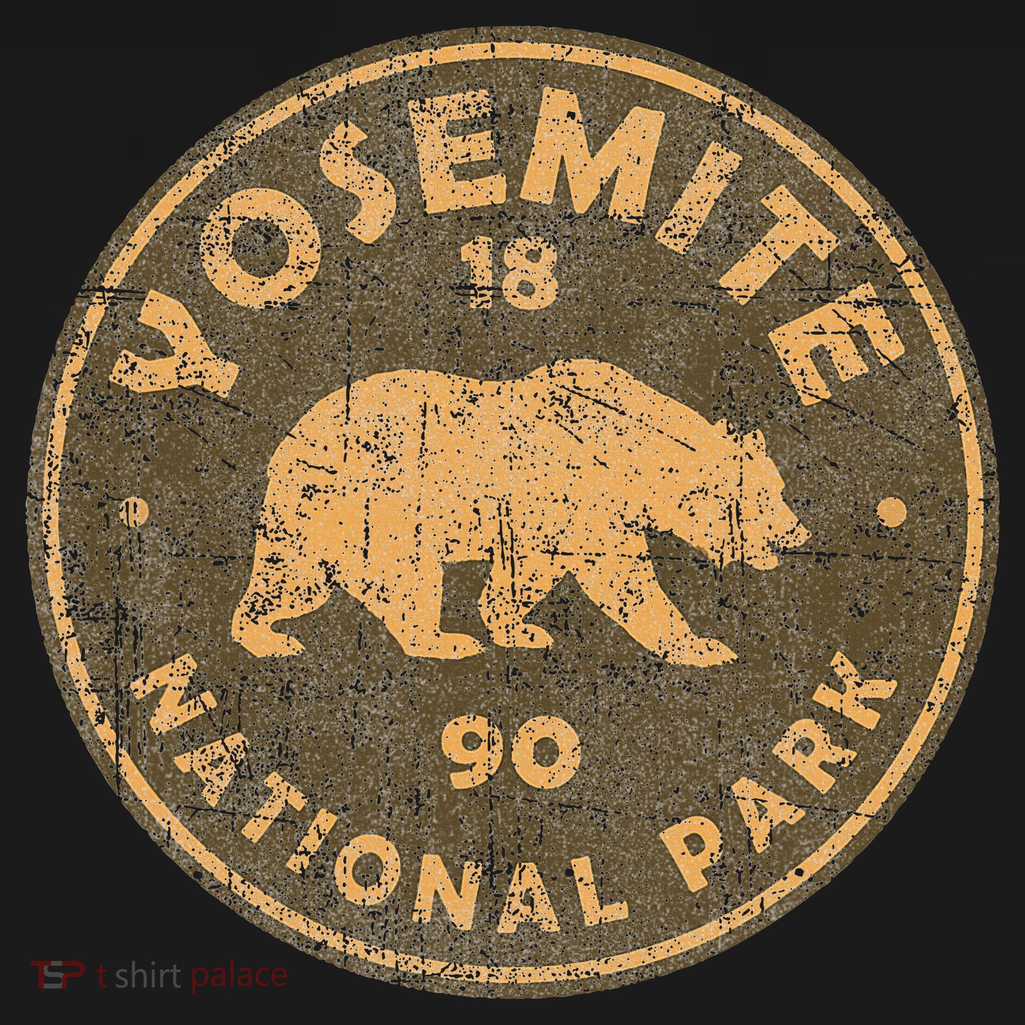 Retro Yosemite California Established 1890 National Park Women's Hoodie