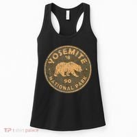 Retro Yosemite California Established 1890 National Park Women's Tank Top thumb 0