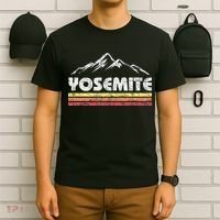 Retro Yosemite California Vintage National Park Souvenir T-Shirt thumb 6