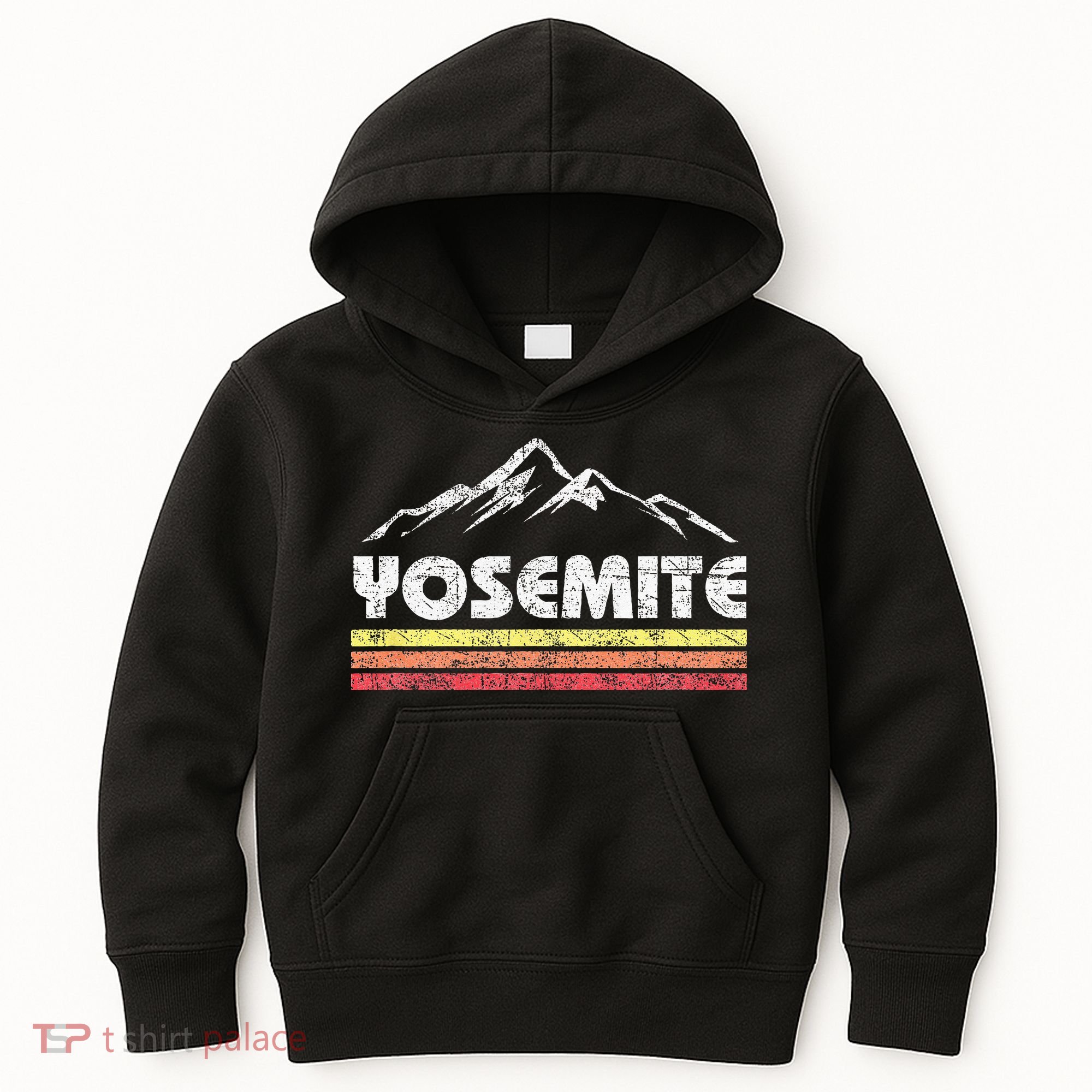 Retro Yosemite California Vintage National Park Souvenir Kids Hoodie