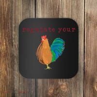Regulate Your Cock Pro Choice Feminist Womens Rights Coaster thumb 0