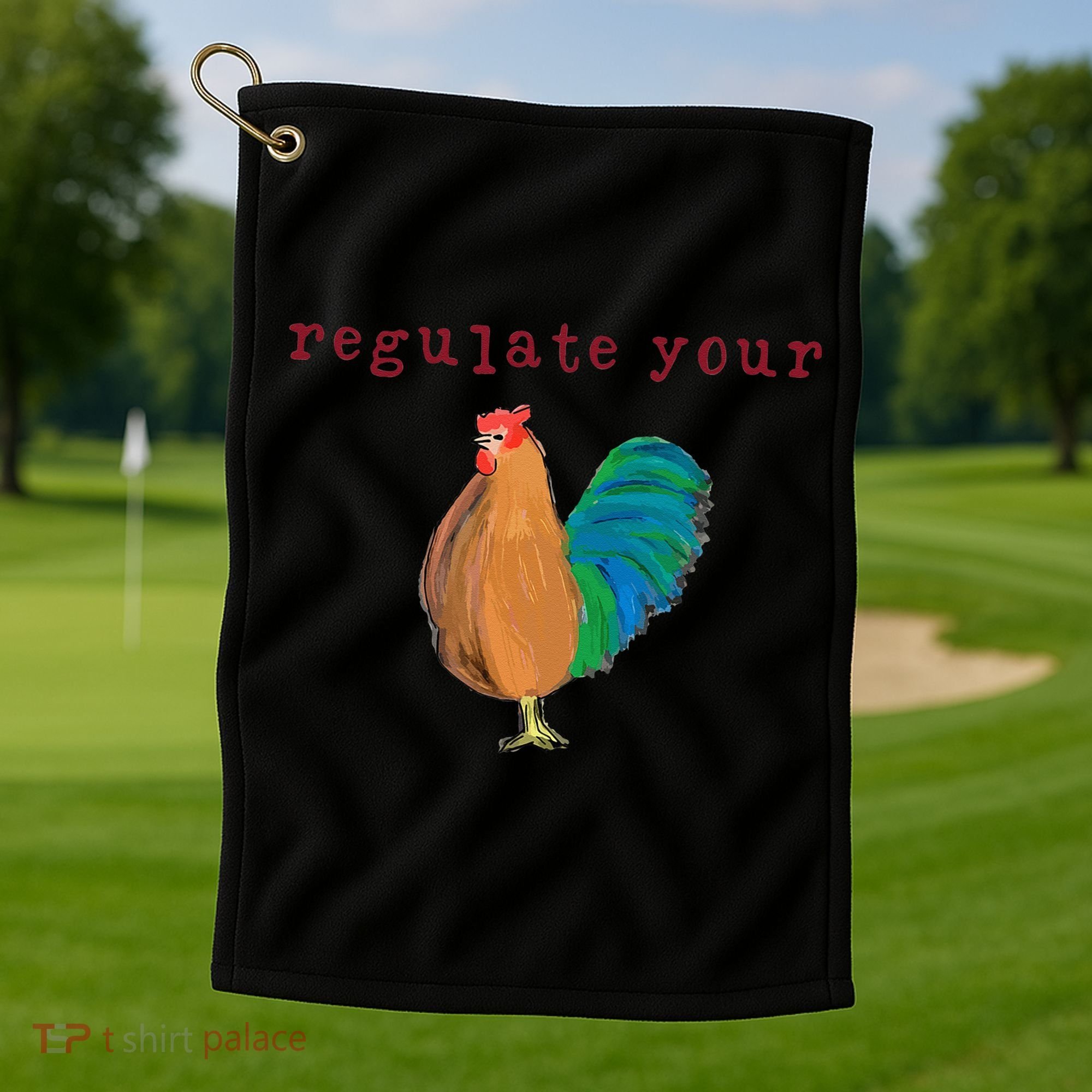 Regulate Your Cock Pro Choice Feminist Womens Rights Golf Towel