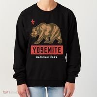 Retro Yosemite California Established 1890 National Park Women's Sweatshirt thumb 0