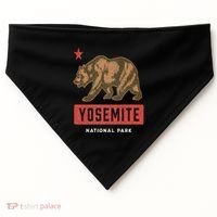 Retro Yosemite California Established 1890 National Park USA-Made Doggie Bandana thumb 0