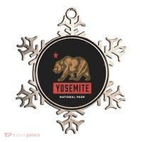 Retro Yosemite California Established 1890 National Park Ornament thumb 0