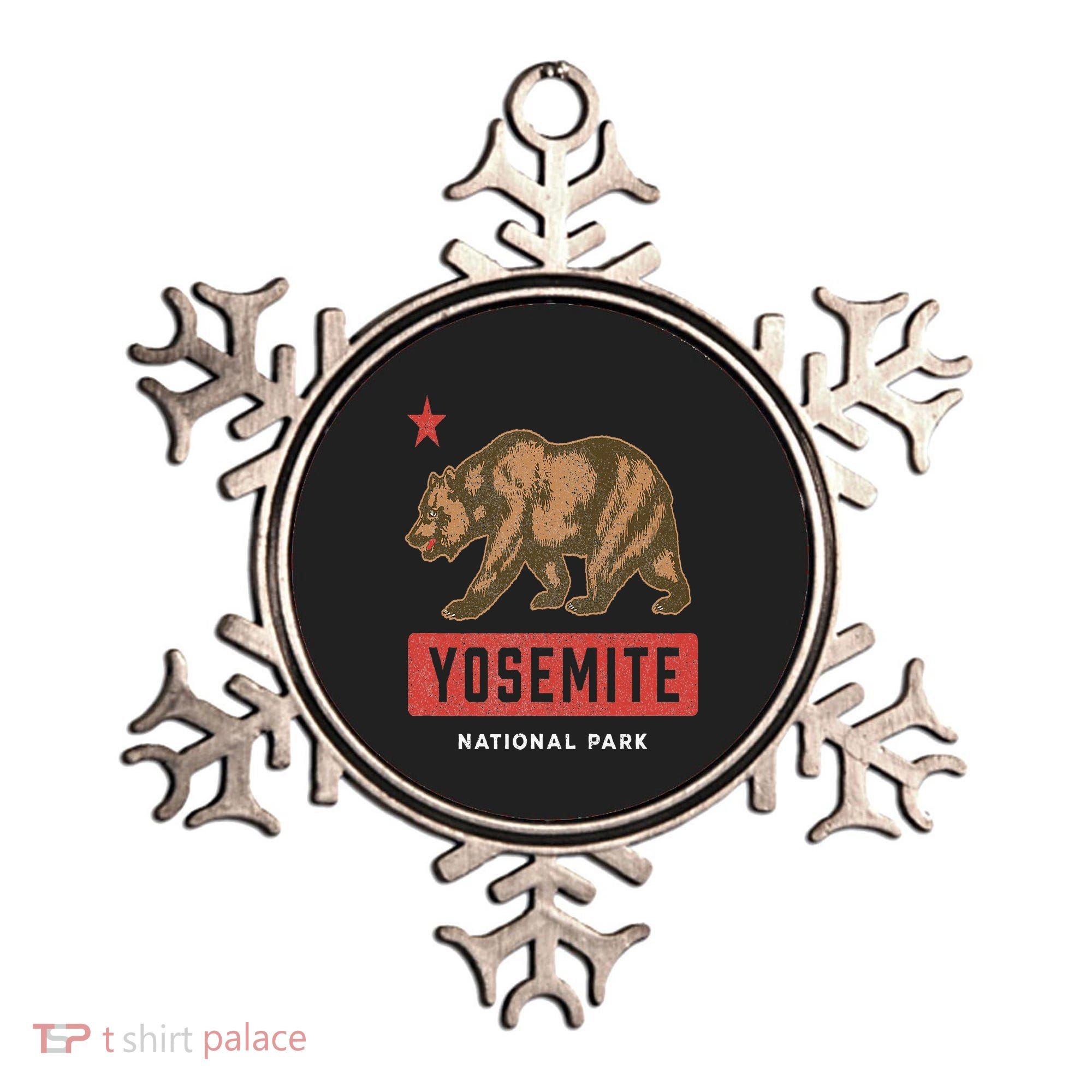 Retro Yosemite California Established 1890 National Park Ornament