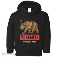 Retro Yosemite California Established 1890 National Park Toddler Hoodie thumb 0