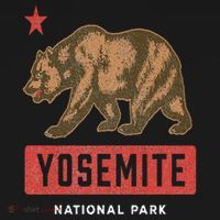 Retro Yosemite California Established 1890 National Park Toddler Hoodie thumb 2