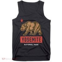 Retro Yosemite California Established 1890 National Park Tank Top thumb 0