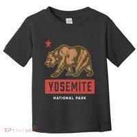 Retro Yosemite California Established 1890 National Park Toddler T-Shirt thumb 0
