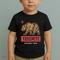 Retro Yosemite California Established 1890 National Park Toddler T-Shirt thumb 2
