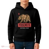 Retro Yosemite California Established 1890 National Park Kids Hoodie thumb 4