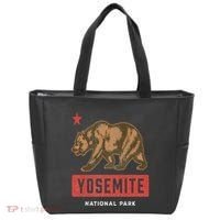 Retro Yosemite California Established 1890 National Park Tote Bag thumb 0