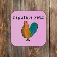 Regulate Your Dick Pro Choice Feminist Women's Rights Coaster thumb 0