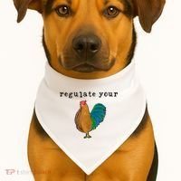 Regulate Your Dick Pro Choice Feminist Women's Rights USA-Made Doggie Bandana thumb 1