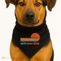 Regulate Your Dick Feminist Women's Rights USA-Made Doggie Bandana thumb 1