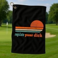 Regulate Your Dick Feminist Women's Rights Golf Towel thumb 1