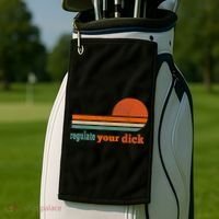 Regulate Your Dick Feminist Women's Rights Golf Towel thumb 2