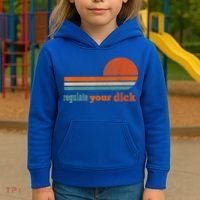 Regulate Your Dick Feminist Women's Rights Kids Hoodie thumb 3