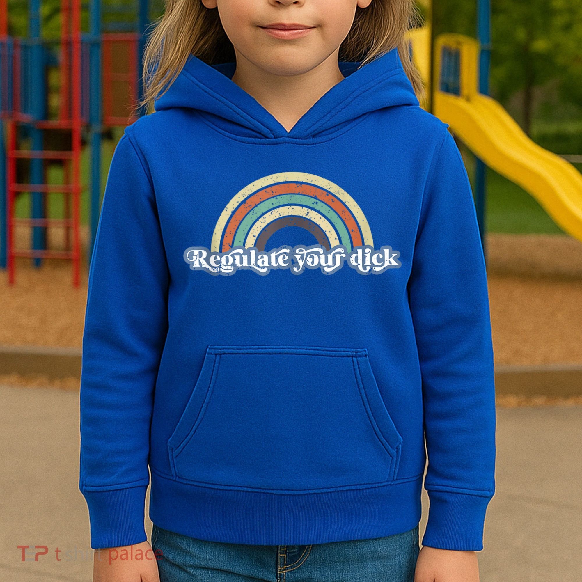 Regulate Your Dick Pro Choice Feminist Women's Rights Kids Hoodie