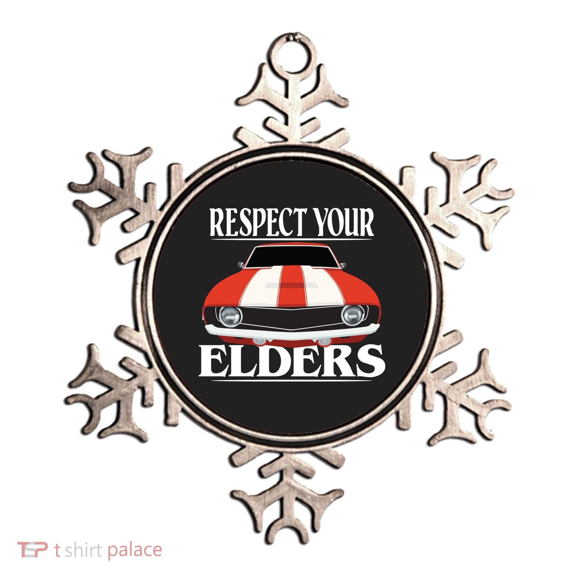 Respect Your Elders Classic Car Ornament