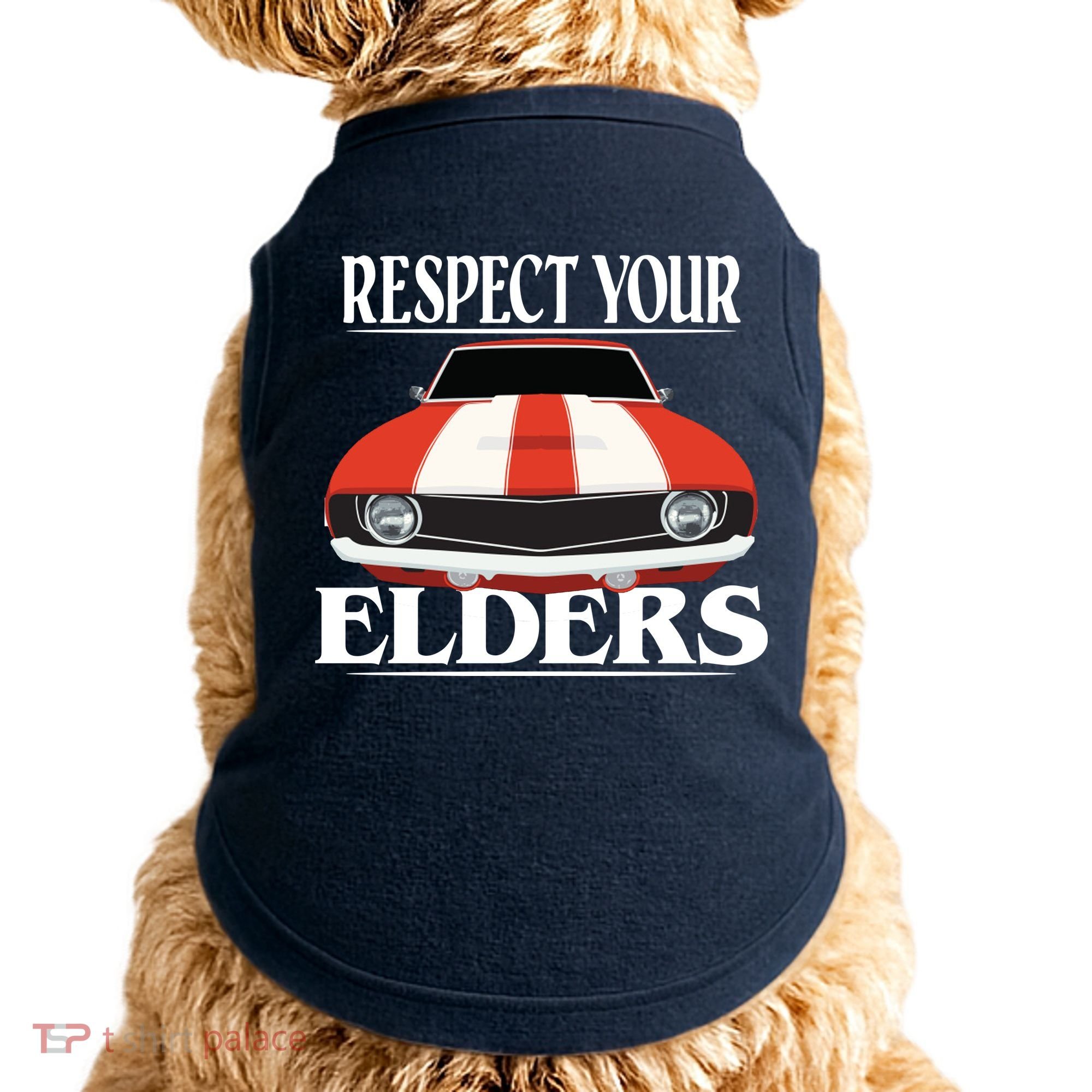Respect Your Elders Classic Car Doggie Tank